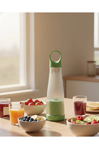 TE DÜKKAN Günlük Smoothie ve Shake İçin USB Şarjlı Taşınabilir Blender