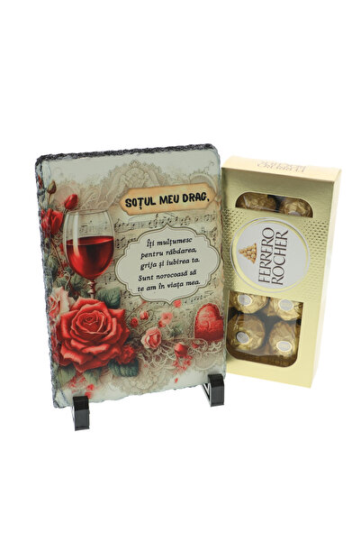 GiftExpress Gift for Husband with Personalized Slate Plate and Ferrero Rocher...