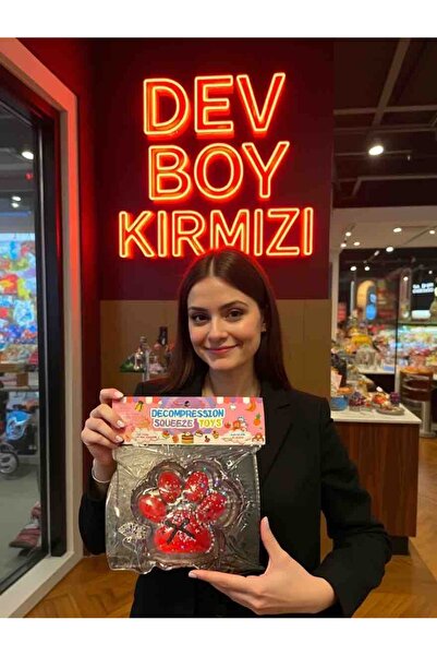 BLACK DİAMOND PLUSH TOY 14 CM DEV BOY SUKUŞİ ~ Kırmızı Renk