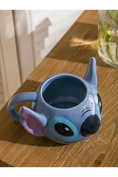 LC Waikiki LCW HOME Karışık Stich Figürlü Porselen Kupa 450 Ml