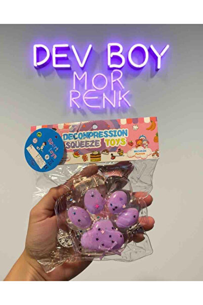 BLACK DİAMOND PLUSH TOY MOR RENK SUKUŞİ 14 CM Dev Kedi Patisi