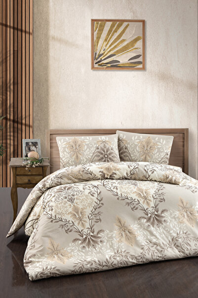 First Choice Lara 100% Cotton Double Duvet Cover Set - Fitted Sheet