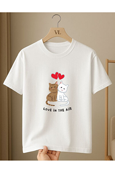 VİVA LORA Μπλουζάκι Unisex από βαμβάκι με στάμπα Cute Cats