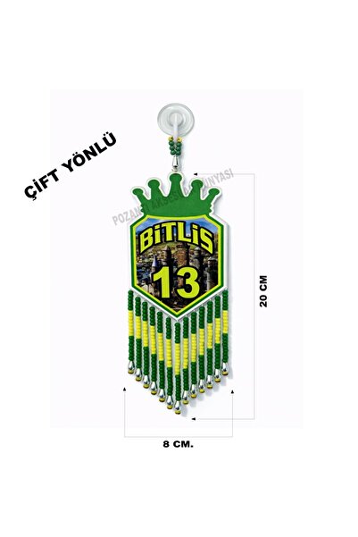 pozantiaksesuardunyasi Oto Ayna Süsü Boncuklu Pleksi 13 Bitlis 2 Yönlü