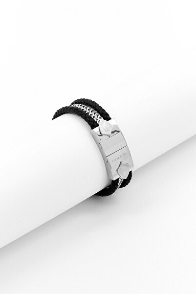 Police Men Lance Shiny leather Bracelet