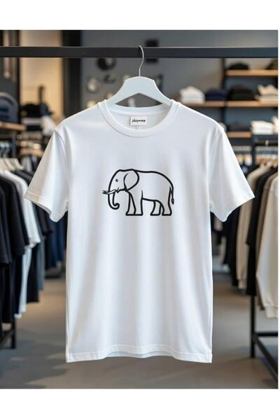 playwear PLAY WEAR Unisex Χαλαρή Εφαρμογή MINIMALIST Μπλουζάκι με στάμπα και ...