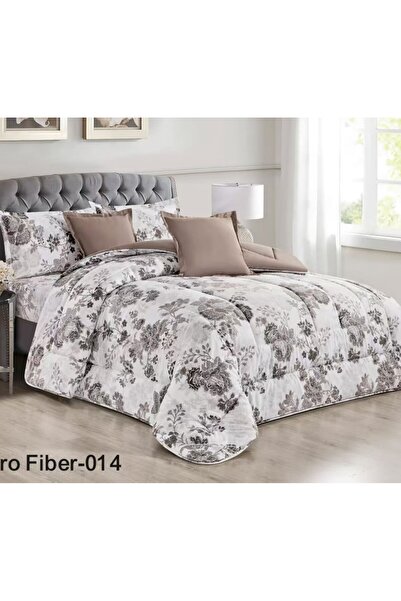 alzawia Double bed comforter set, striped, comfortable and soft, 6 pieces, do...