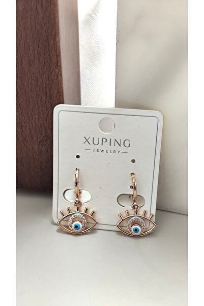 DİAVENTA TAKI VE AKSESUAR Xuping Vip Earrings-Rose Gold Earrings Star Charnli...