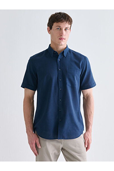 LC Waikiki I Standart Fit Short Sleeve Dobby Men's Shirt from Freezen Store