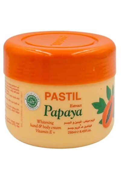 PASTIL كريم تفتيح اليدين والجسم بخلاصة البابايا وفيتامين هـ، 250 مل