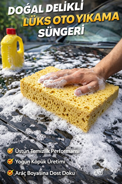 Ezupack Burete ultra-poros anti-zgârieturi pentru spălarea mașinilor, curățar...