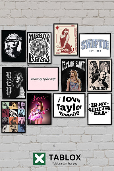 TABLOX 12 Piece Taylor Swift Pop Music Songs Album Aesthetic Decorative Mdf P...