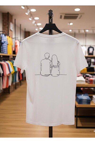 playwear تي شيرت PLAY WEAR للجنسين بقصة فضفاضة وطباعة مزدوجة على الظهر بتصميم...