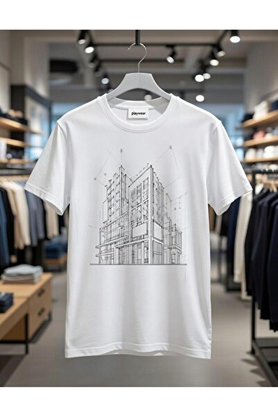 playwear PLAY WEAR Tricou unisex cu imprimeu MINIMAL GÖKDELEN, cu decolteu ti...