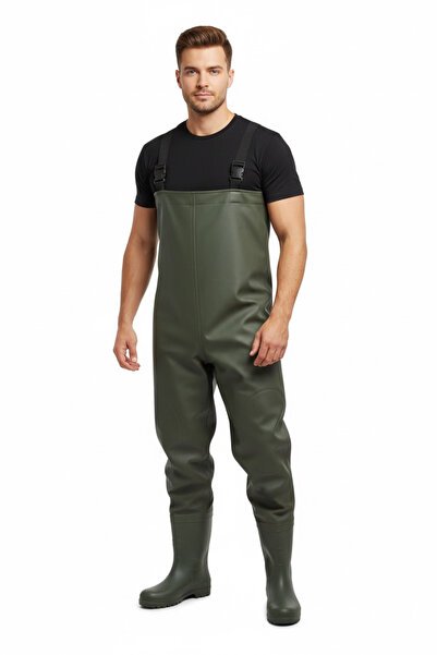 canan erman dolunay iş güvenliği ekipmanları Tulum Göğüs Çizmeli Balıkçı - Av...