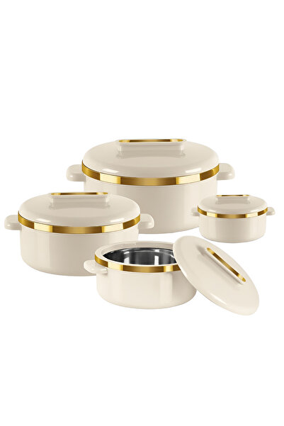 Cady One 4 piece stainless steel food storage container (500+1000+1500+2500 m...