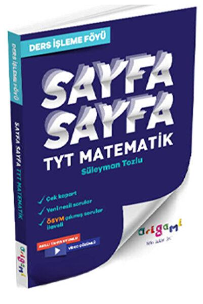 Tammat Yayıncılık TAMMAT Origami Tyt Matematik Sayfa Sayfa Ders İşleme Föyü