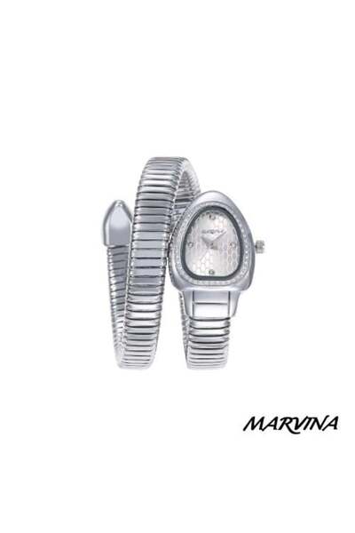 marvina Women's Silver Snake Watch