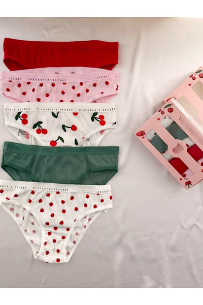 OLY UNDERWEAR MEYVE DESENLİ 5'Lİ BİKİNİ KÜLOT KUTULU