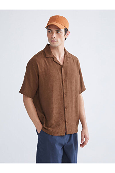 LC Waikiki Regular Fit Resort Collar Short Sleeve Men's Shirt