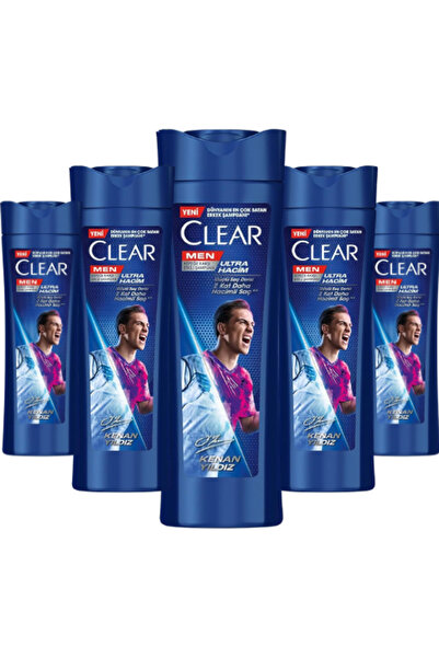 Clear Anti-Dandruff Shampoo Ultra Volume Kenan Yıldız 350 ml * 5 Pcs