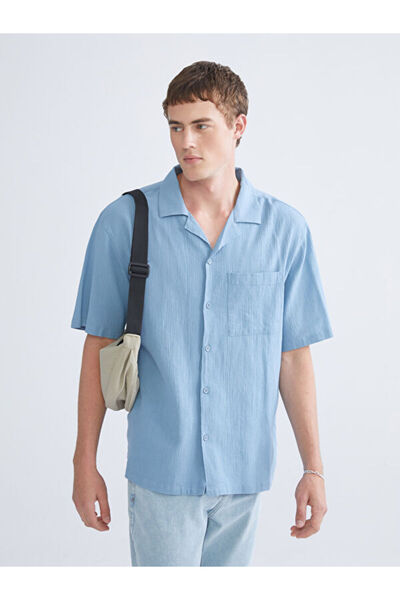 LC Waikiki Regular Fit Resort Collar Short Sleeve Men's Shirt