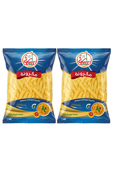 ARKKA Premium striped penne pasta, 2 x 400g - 2 boxes