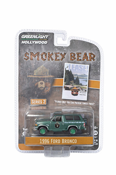 Greenlight Collectibles هوليوود سموكي بير 1996 فورد برونكو 1:64 دايكاست - تشي...