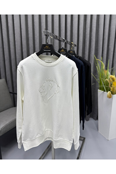 Avni Ceylan Aslan Nakışlı 3 İplik Premium Sweatshirt