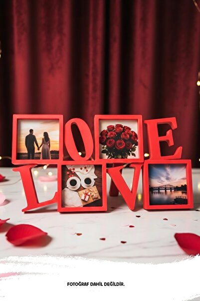 3D Love Fotoğraf Çerçevesi Masaüstü Dekor Ürünü