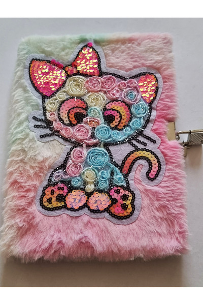 Modellino Lockable Memory Book 3D Figured Plush Daily Memory Notepad 80Y A5 L...