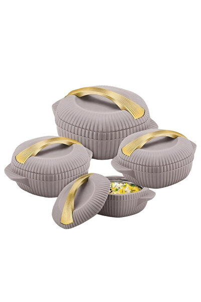 Cady One 4 piece stainless steel food storage container (500+1000+1500+2500 m...