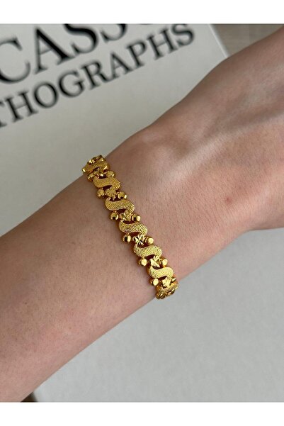 İREM YILDIZ 22 Ayar Altın Kaplama Gold Kuyumcu Model Bileklik