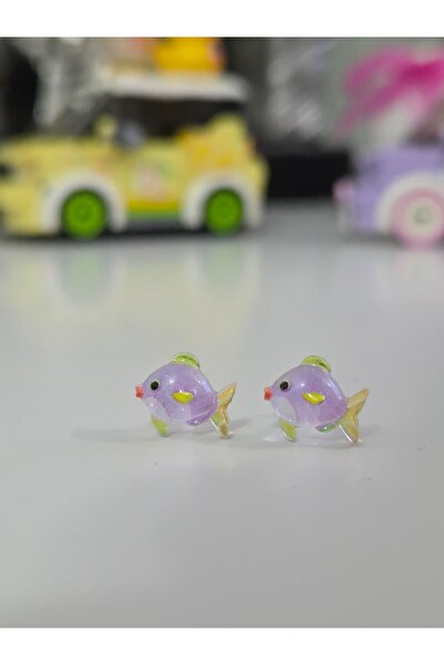 AyShope Fish Patterned Silicone Children's Earrings, a Pair of Antiallergic T...