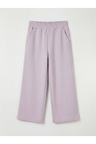 LC Waikiki Lilac Wide Leg Girls' Soft Touch Sweatpants