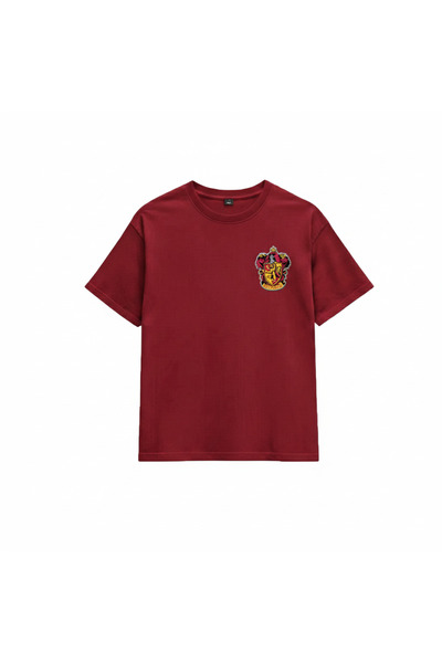 MODARİCH Tricou Harry Potter Gryffindor - Roșu cu imprimeu, supradimensionat,...
