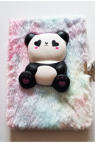 Modellino Lockable Memory Book 3D Figured Plush Daily Memory Notepad 80Y A5 L...