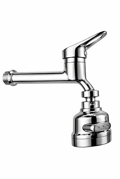 MUSLUQ 3-Function Chrome Long Sink Wc Faucet with Movable Head - Long Faucet