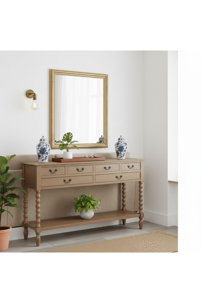 sepetimorganik Modern rustik masif ahşap dresuar