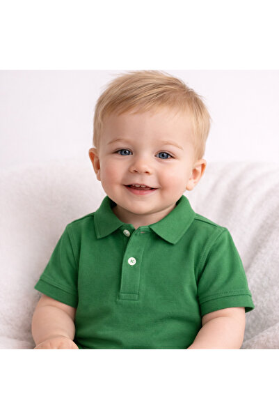 Lika Baby Boy Polo Collar Full Cotton T-Shirt 19001
