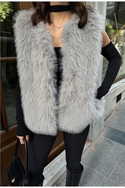 Zeynep Öykü Style Kadın Kürk Yelek