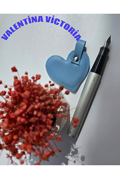 valentina victoria Heart ❤   Keyring Genuine Leather.