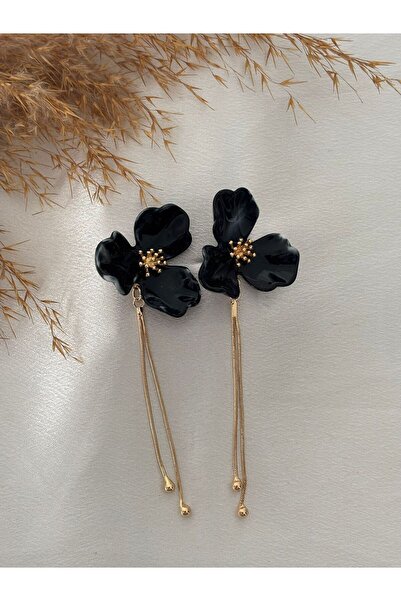 BIJUTERI Flower Model Dangle Earrings