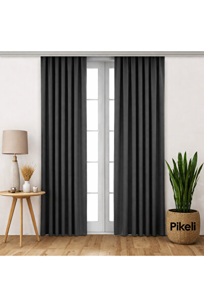 Pikeli Lüks Blackout Karartma Perde | Işık Kesici | Isı & Ses Yalıtımlı
