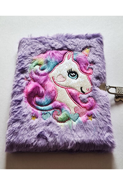 Modellino Caiet de amintiri cu lacăt, cu figuri 3D, caiet de notițe de pluș, ...