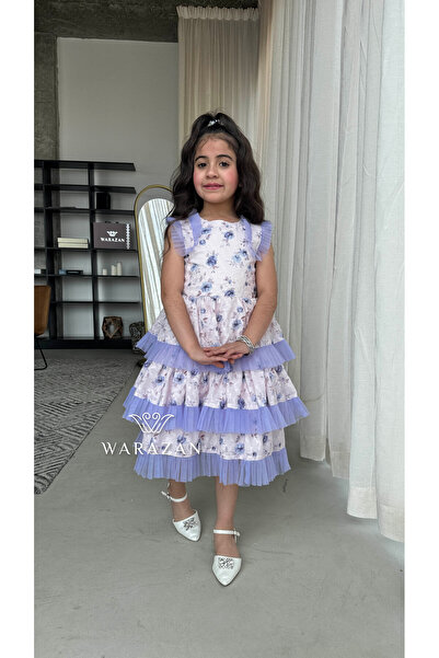 Warazan فستان بناتي مشجر للعيد والمناسبات