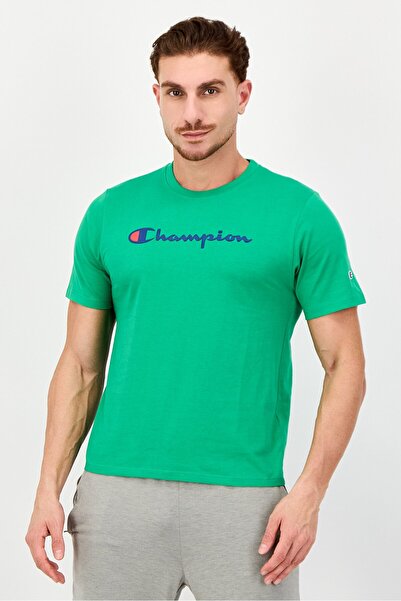 Champion Men Sportswear Fit Short Sleeve Outdoor T-shirt, Green