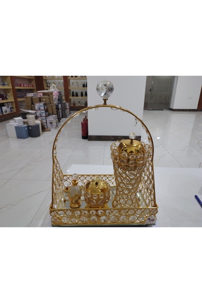 Tohfah Luxury gilded incense burner set