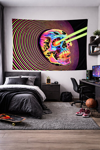 Vendini Psychedelic Sanat Duvar Halısı Duvar Örtüsü Wall Tapestry