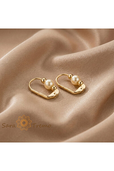 SaraTremo Pearl of Serenity – 18K Plated Earrings Brazil